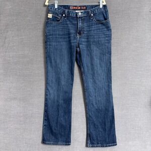 Cinch Jeans 33x30 Blue Ian Stretch Midrise Bootcut Denim Rodeo Cowboy Western